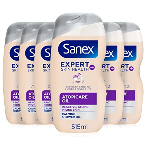 Sanex Expert + Atopicare Gel de ducha reparador de aceite 6 x 414 ml (6 unidades)