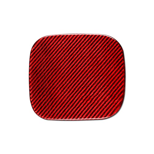 JORAsa Embellecedor de Marco de Panel Interior de Fibra de Carbono Rojo Compatible con Honda Accord 9 Gen. CR1-CR3,CR6-CR7,CT1-CT2 2013-2017 (Tapa de Puerta de Gas del Tanque de Combustible 24, Rojo)