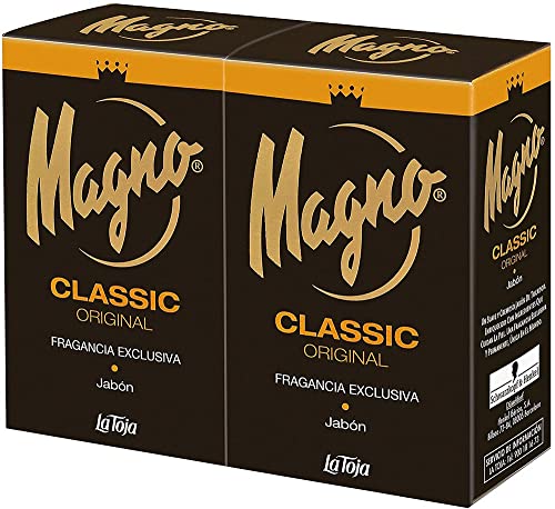 Magno - Jabón de manos - 2 pastillas de 125gr – Fragancia exclusiva y permanente – Suave y cremoso – Cuida tu piel