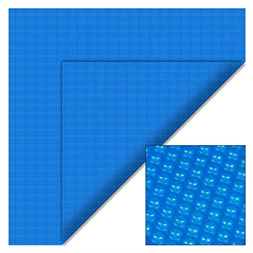 WilTec Cubierta Solar Piscina isotérmica Azul Rectangular 4x6m Lona térmica Protectora Cobertor Piscina