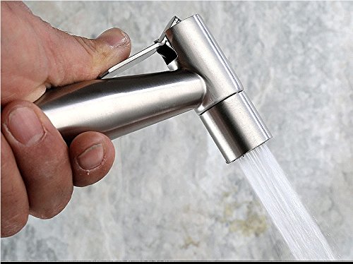 ELINKUME - Conjunto de ducha/Spray para inodoro/Alcachofa pulverizador/Resistente a la corrosión/Tubo adicional de 1,5 metros