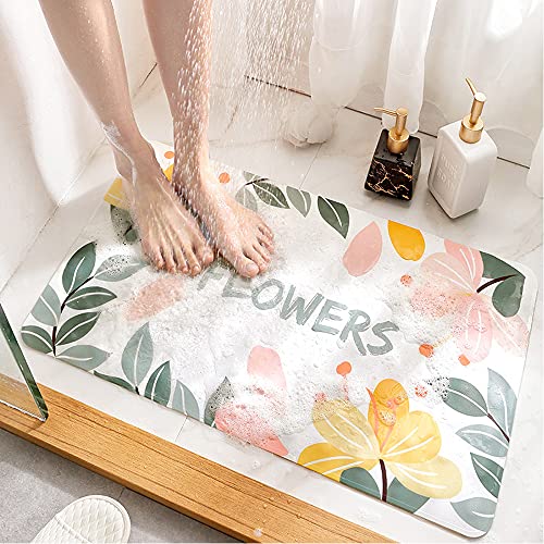 Alfombrilla para Ducha Antideslizante Segura Alfombrilla para bañera PVC Alfombra para baño Alfombrilla de Ducha Rectángulo con Ventosa Alfombrilla de bañera para Ducha 40 x 70 cm