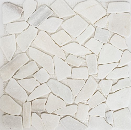 Mosaico de piedra natural mosaico de mármol blanco fracciones cocina pared habitación piso ducha baño