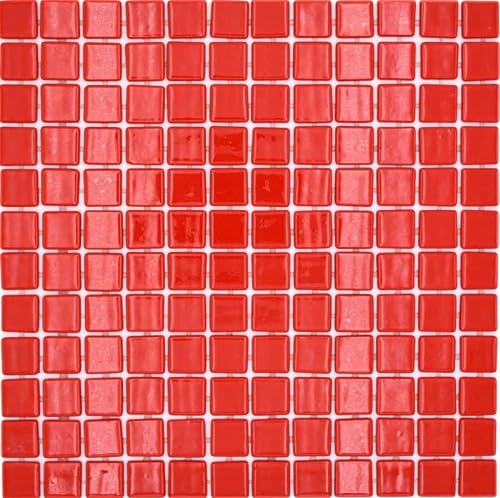 Mosaico de piscina mosaico de cristal rojo brillante pared suelo cocina baño ducha ducha MOS220-P25808