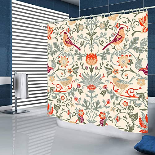 Générique Hykiee - Cortina de ducha (180 x 180 cm, tela antimoho, secado rápido, para cuarto de baño, 3D, cortinas de ducha, bañera de poliéster, lavable a máquina con 12 ganchos